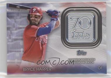 2021 Topps Update Series - Topps 70th Anniversary Manufactured Logo Patches #T70P-BH - Bryce Harper