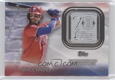 2021 Topps Update Series - Topps 70th Anniversary Manufactured Logo Patches #T70P-BH - Bryce Harper