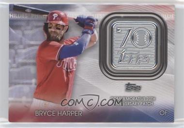 2021 Topps Update Series - Topps 70th Anniversary Manufactured Logo Patches #T70P-BH - Bryce Harper