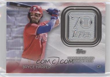 2021 Topps Update Series - Topps 70th Anniversary Manufactured Logo Patches #T70P-BH - Bryce Harper