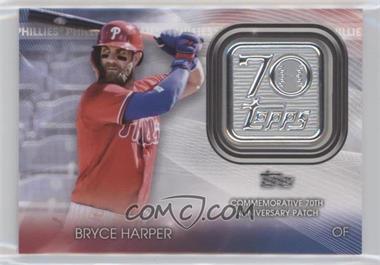 2021 Topps Update Series - Topps 70th Anniversary Manufactured Logo Patches #T70P-BH - Bryce Harper