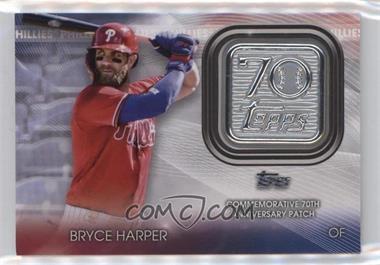 2021 Topps Update Series - Topps 70th Anniversary Manufactured Logo Patches #T70P-BH - Bryce Harper