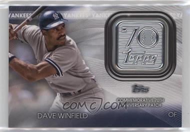 2021 Topps Update Series - Topps 70th Anniversary Manufactured Logo Patches #T70P-DW - Dave Winfield