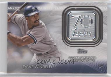 2021 Topps Update Series - Topps 70th Anniversary Manufactured Logo Patches #T70P-DW - Dave Winfield