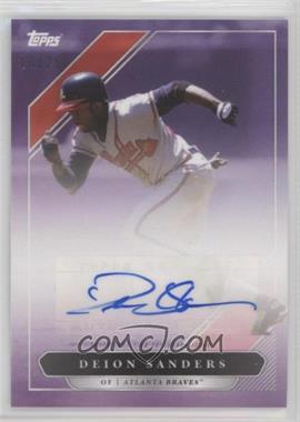 2021 Topps X Derek Jeter - [Base] - Purple Autographs #6-A - Deion Sanders /25 [EX to NM]