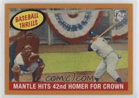 1959 Topps Mantle Hits 42nd Homer For Crown #/150