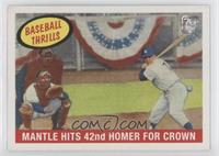 1959 Topps Mantle Hits 42nd Homer For Crown