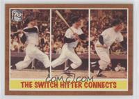 1962 Topps The Switch Hitter Connects