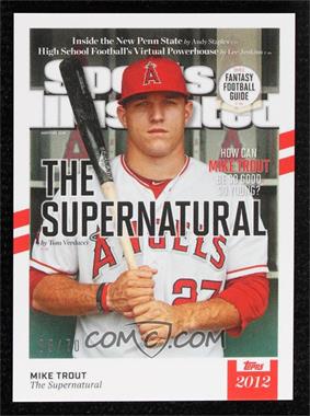 2021 Topps X Sports Illustrated - [Base] - White with Red Stripes #1 - Mike Trout /70