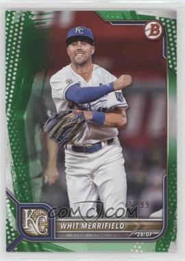 2022 Bowman - [Base] - Green Pattern Border #42 - Whit Merrifield /99