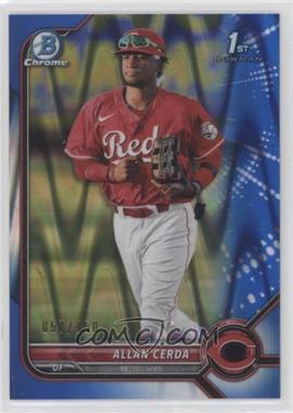 2022 Bowman - Chrome Prospects - Blue RayWave Refractor #BCP-142 - Allan Cerda /150