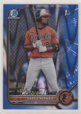 2022 Bowman - Chrome Prospects - Blue RayWave Refractor #BCP-27 - Darell Hernaiz /150