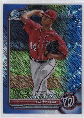 2022 Bowman - Chrome Prospects - Blue Shimmer Refractor #BCP-70 - Andry Lara /150