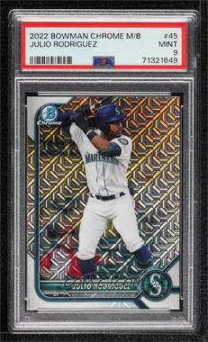 2022 Bowman - Chrome Prospects - Mega Box Mojo Refractor #BCP-45 - Julio Rodriguez [PSA 9 MINT]