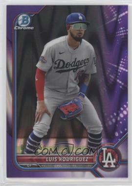 2022 Bowman - Chrome Prospects - Purple RayWave Refractor #BCP-47 - Luis Rodriguez /250