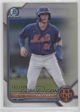 2022 Bowman - Chrome Prospects - Refractor #BCP-5 - Brett Baty /499