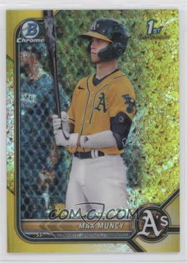 2022 Bowman - Chrome Prospects - Yellow Mini-Diamond Refractor #BCP-89 - Max Muncy /75