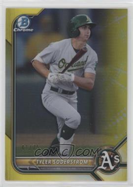 2022 Bowman - Chrome Prospects - Yellow Refractor #BCP-41 - Tyler Soderstrom /75