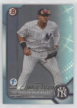 2022 Bowman 1st Edition - [Base] - Sky Blue Foil #BPPF-98 - Jasson Dominguez