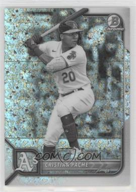 2022 Bowman Chrome - [Base] - Black & White Mini-Diamond Refractor #56 - Cristian Pache /199