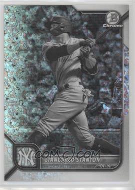 2022 Bowman Chrome - [Base] - Black & White Mini-Diamond Refractor #85 - Giancarlo Stanton /199