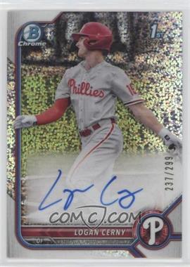 2022 Bowman Chrome - Prospect Autographs - Speckle Refractor #CPA-LC.1 - Logan Cerny /299