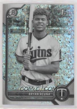 2022 Bowman Chrome - Prospects - Black & White Mini-Diamond Refractor #BCP-151 - Bryan Acuña