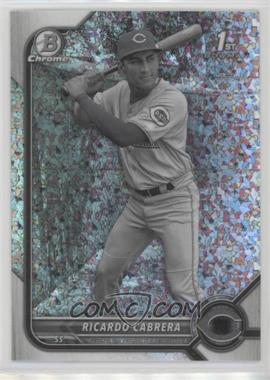 2022 Bowman Chrome - Prospects - Black & White Mini-Diamond Refractor #BCP-158 - Ricardo Cabrera