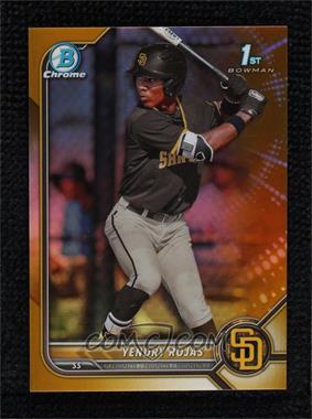 2022 Bowman Chrome - Prospects - Gold Refractor #BCP-178 - Yendry Rojas /50 [EX to NM]