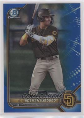 2022 Bowman Draft - Chrome - Blue Refractor #BDC-161 - Rosman Verdugo /150