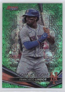 2022 Bowman's Best - [Base] - Green Mini-Diamond Refractor #9 - Francisco Lindor /99