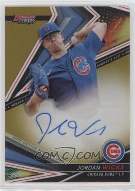 2022 Bowman's Best - Best of 2022 Autographs - Gold Refractor #B22-JWS - Jordan Wicks /50 [EX to NM]