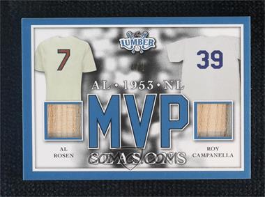 2022 Leaf Lumber - MVP Seasons - Navy Blue #MVP-01 - Al Rosen, Roy Campanella /4