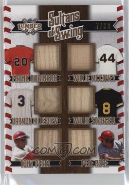 2022 Leaf Lumber - Sultans Of Swing Relics #SOS-12 - Frank Robinson, Willie McCovey, Harmon Killebrew, Willie Stargell, Tony Perez, Pete Rose /30