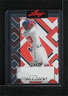 2022 Leaf Metal - [Base] - Pre-Production Proof Red Clear Unsigned #BA-RAJ - Ronald Acuna Jr. /1 [Uncirculated]