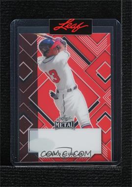 2022 Leaf Metal - [Base] - Pre-Production Proof Red Flood Clear Unsigned #BA-RAJ - Ronald Acuna Jr. /1 [Uncirculated]