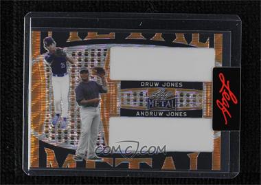 2022 Leaf Metal - Dual Autographs - Pre-Production Proof Gold Wave Unsigned #DA-8 - Druw Jones, Andruw Jones /1 [Uncirculated]