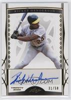 Rickey Henderson #/50