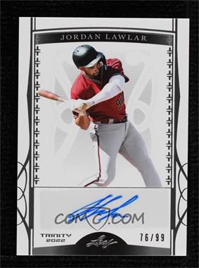 2022 Leaf Trinity - [Base] - Silver Foil #BA-JL2 - Jordan Lawlar /99