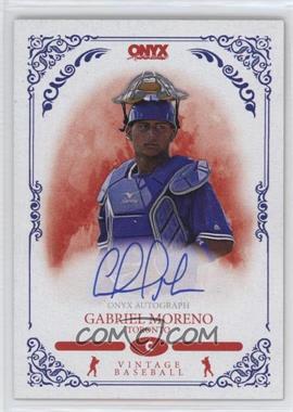 2022 Onyx Vintage - Autographs - Blue Ink #VAGM - Gabriel Moreno