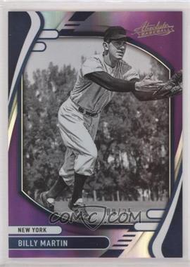 2022 Panini Absolute - [Base] - Spectrum Purple #1 - Billy Martin /25