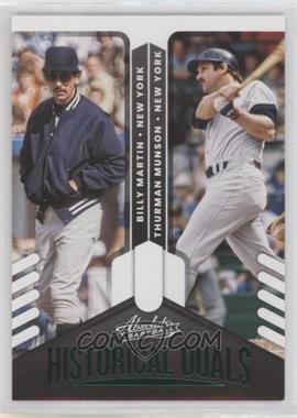 2022 Panini Absolute - Historical Duals - Retail Green #HD-BT - Billy Martin, Thurman Munson