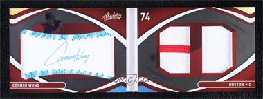 2022 Panini Absolute - Rookie Baseball Material Booklet Signatures - Light Blue #115 - Connor Wong /30