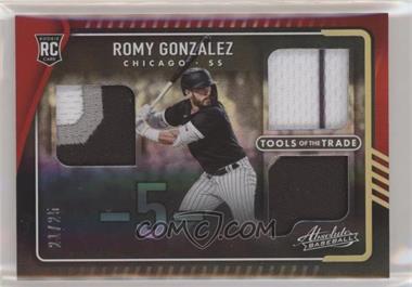 2022 Panini Absolute - Tools of the Trade 3 Swatch - Spectrum Red #TTT3-RG - Romy Gonzalez /25