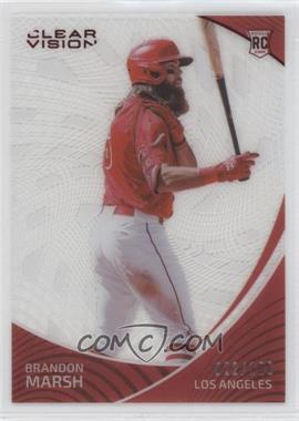 2022 Panini Chronicles - Clear Vision - Red #10 - Brandon Marsh /100