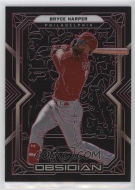 2022 Panini Chronicles - Obsidian - Electric Etch Red #39 - Bryce Harper /25