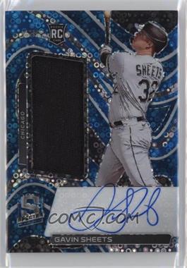 2022 Panini Chronicles - Spectra - Neon Blue Prizm #105 - Rookie Jersey Autograph - Gavin Sheets /99
