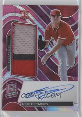 2022 Panini Chronicles - Spectra - Neon Pink Prizm #113 - Rookie Jersey Autograph - Reid Detmers /49