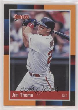 2022 Panini Donruss - [Base] - Holo Orange #256.1 - Retro 1988 - Jim Thome