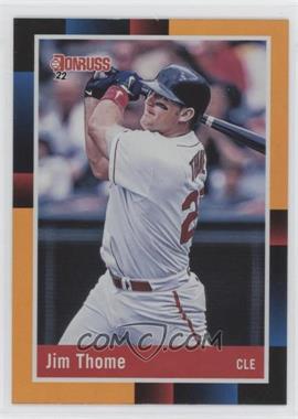 2022 Panini Donruss - [Base] - Holo Orange #256.1 - Retro 1988 - Jim Thome